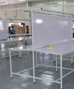 bàn kiểm hàng xéo 2 tầng